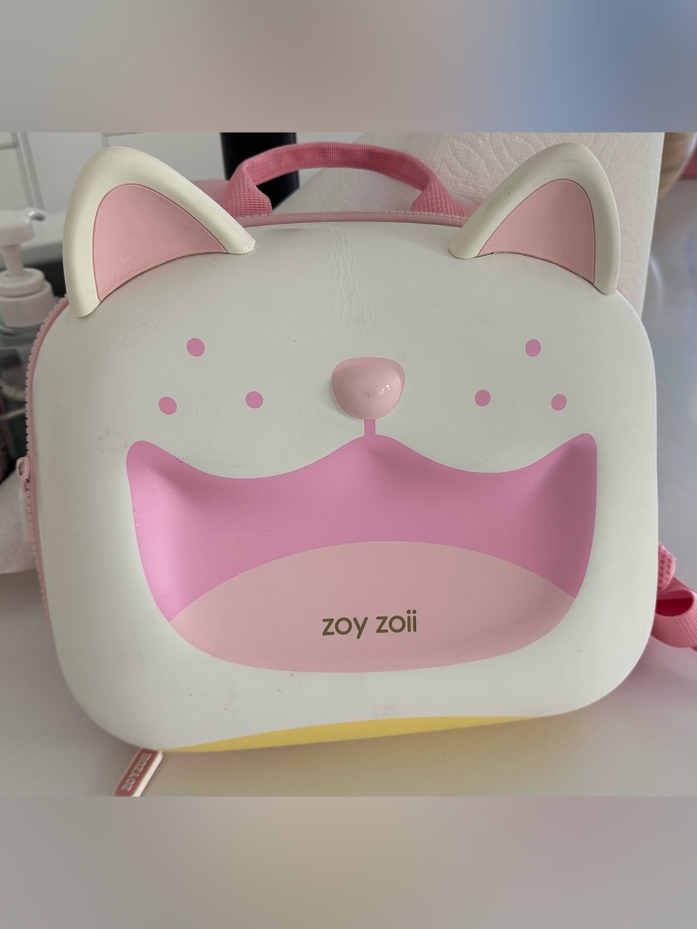 Zoy Zoii Kids Pink Cat Lunch Bag